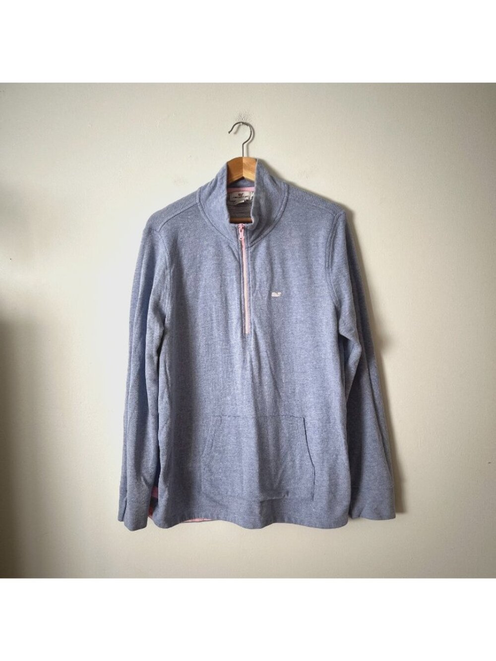 Vineyard Vines Blue Lightweight 1/4 Zip Pullover Sweatshirt Women's Size XL